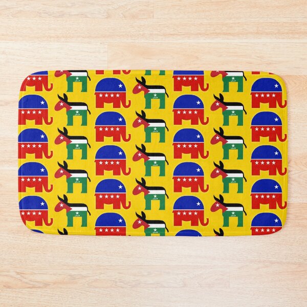 Item preview, Republican and Democratic Parties with USA and Palestine Flags designed and sold by Edward Reznik.