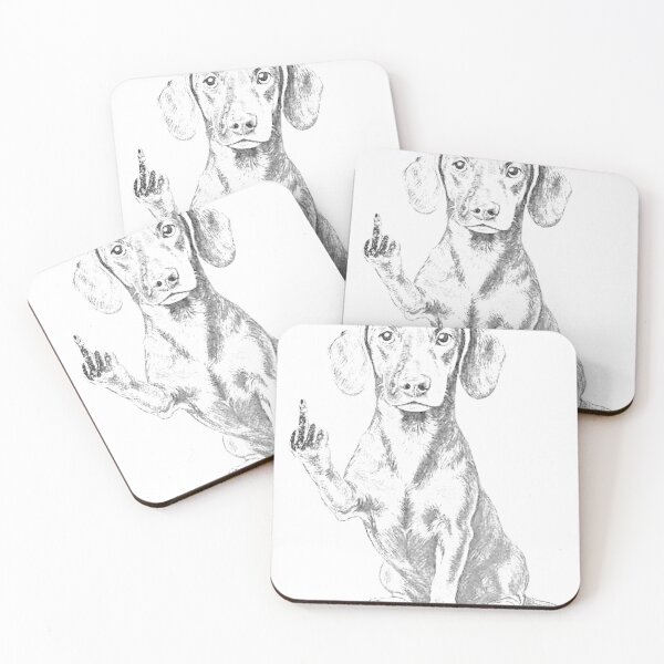 Item preview, Dachshund Flipping The Bird designed and sold by VectAnik.
