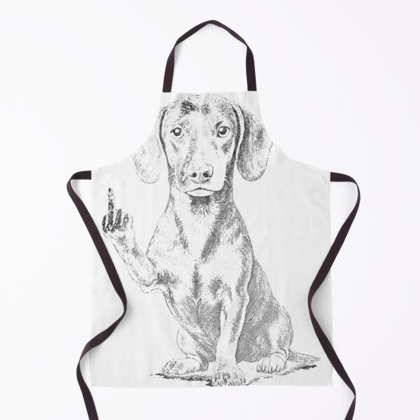 Item preview, Dachshund Flipping The Bird designed and sold by VectAnik.