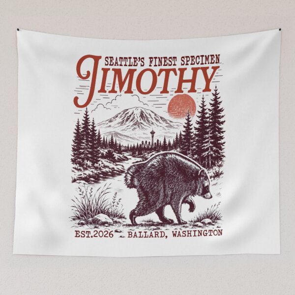 Item preview, Vintage Seattle Finest Specimen Jimothy Ballard Washington designed and sold by MonteSorado.