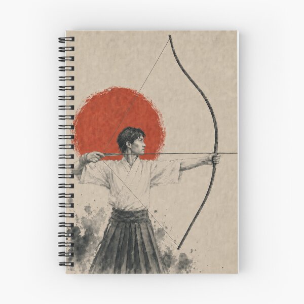 Item preview, Kyudo 弓道 - Japanese Archery Sumi-e Ink Painting designed and sold by KeisJapan.