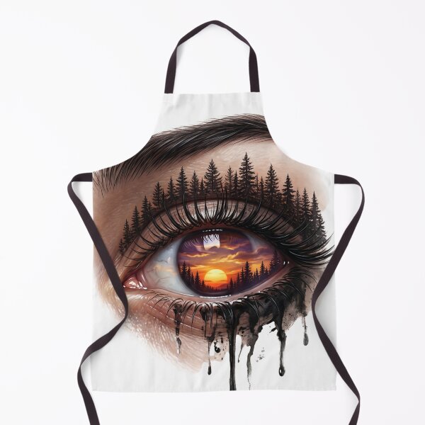 Item preview, Surreal Forest Eye with Sunset Iris and Ink Tears designed and sold by StormVape.