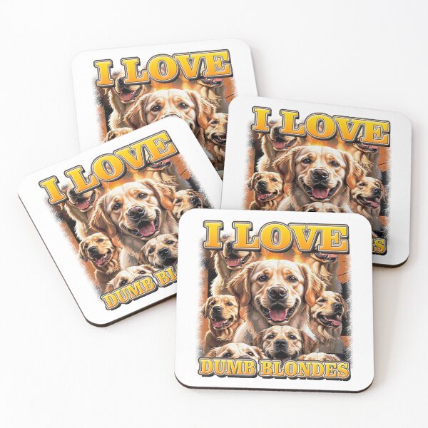 Item preview, I Love Dumb Blondies Golden Retriever Owner Sarcastic Quote designed and sold by bngfx.