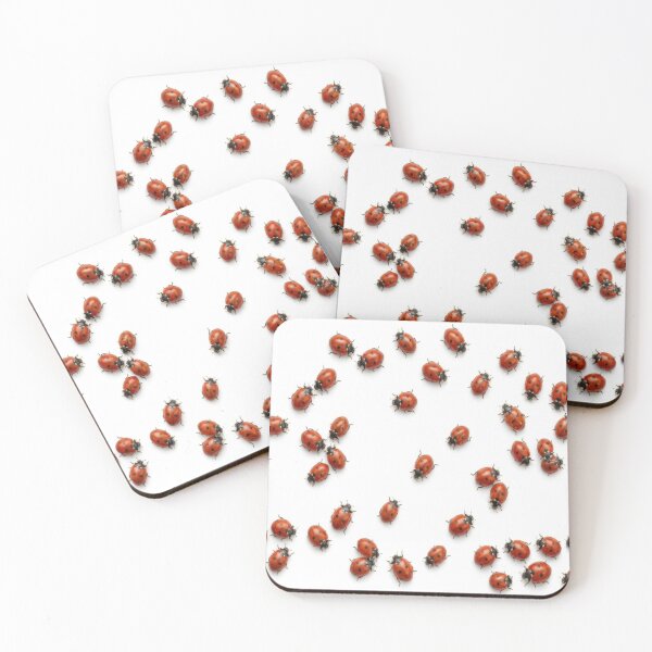 Item preview, Realistic Crawling Ladybugs | Optical Illusion Nature Pattern designed and sold by GSizzle1.