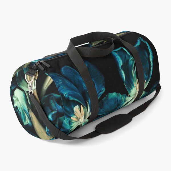 Item preview, Moody Dark Teal Dried Tulips Botanical Macro designed and sold by Elżbieta  Kaps.