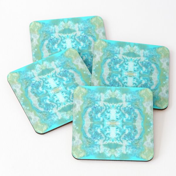 Item preview, Pattern in teal, aqua, and green designed and sold by Fayes4Art.