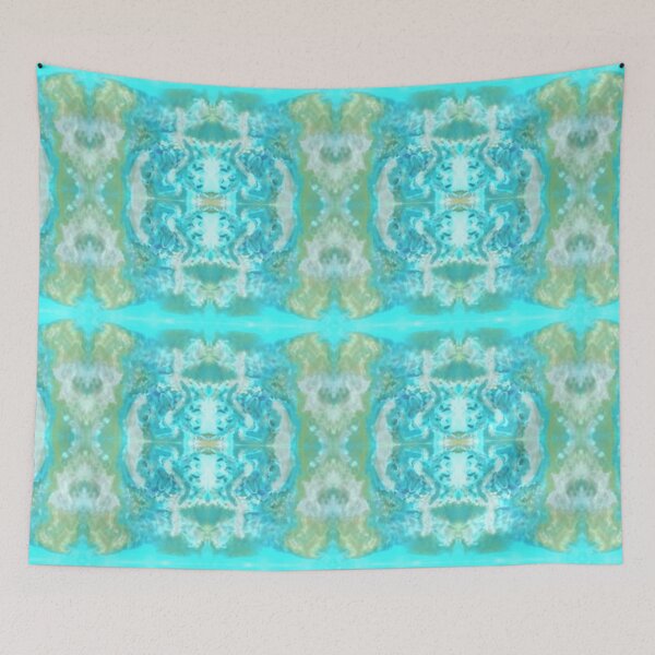 Item preview, Pattern in teal, aqua, and green designed and sold by Fayes4Art.