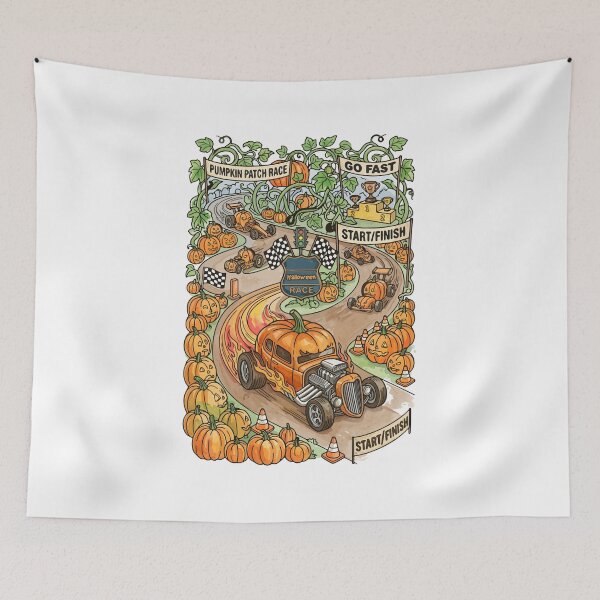 Item preview, Pumpkin Patch Racing Team - opt 1 designed and sold by jlStopMedia.