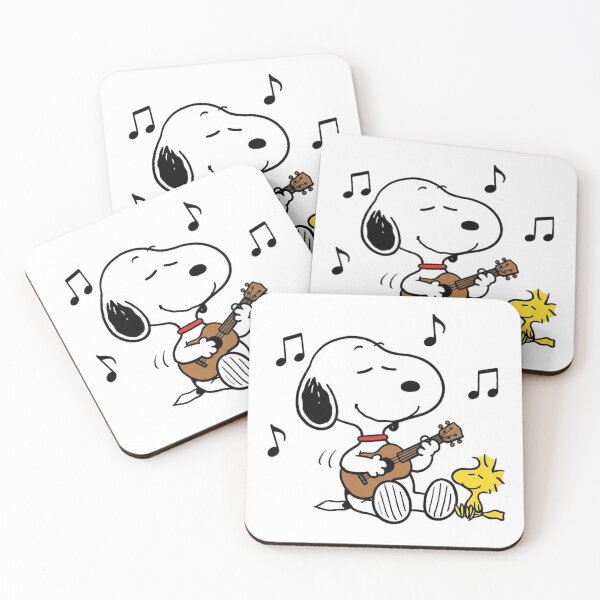 Item preview, Snoopy Playing Guitar With Woodstock Cute Music Retro designed and sold by DamianRoy88.