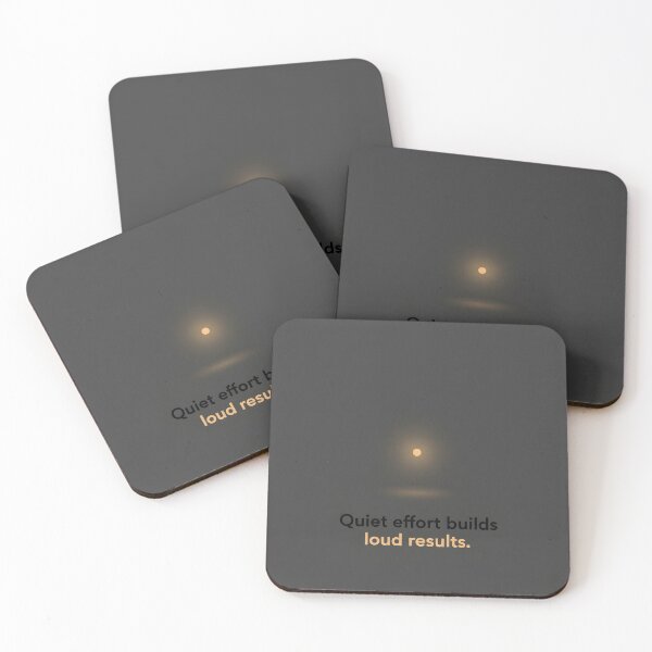 Item preview, Quiet Effort Glow Minimalist Motivational Quote designed and sold by VibeShift Studio.