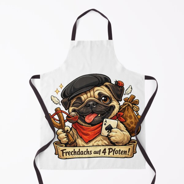Item preview, Mischievous pug – cheeky, charming & irresistible! The feel-good design for all year round. designed and sold by CoolContent Factory.