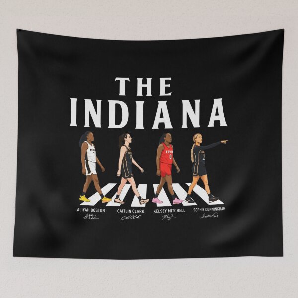 Item preview, Indiana Fever - Caitlin Clark - Aliyah Boston - Kelsey Mitchell - Sophie Cunningham - Abbey Road designed and sold by BostuKorina.