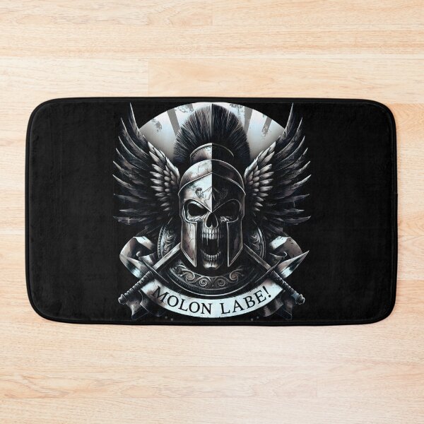 Item preview, MOLON LABE –  FIERCE SPARTAN SKULL [WINGED HELMET] designed and sold by Takin-Thepiss.
