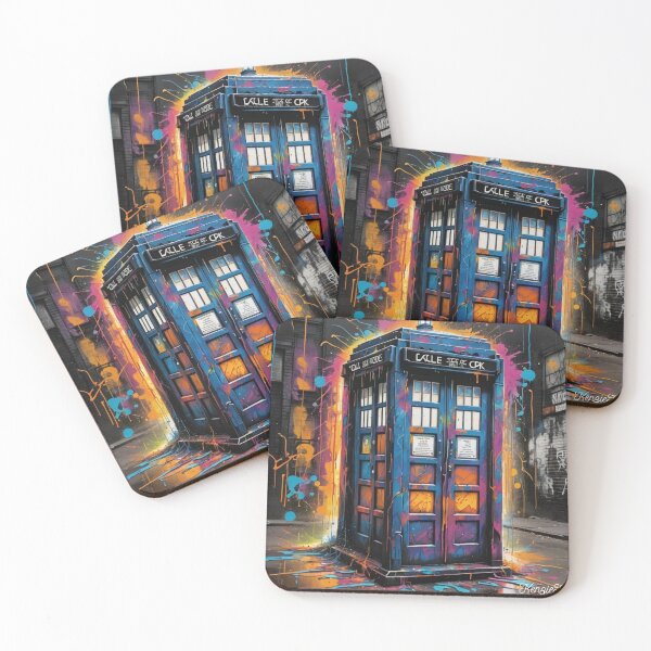 Item preview, Doctor Who Splash Art Tardis designed and sold by kenziekat669.