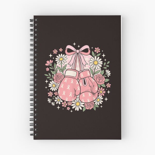 Item preview, Pink Ribbon Boxing Gloves Breast Cancer Awareness Floral Support Design designed and sold by mari-kayden.