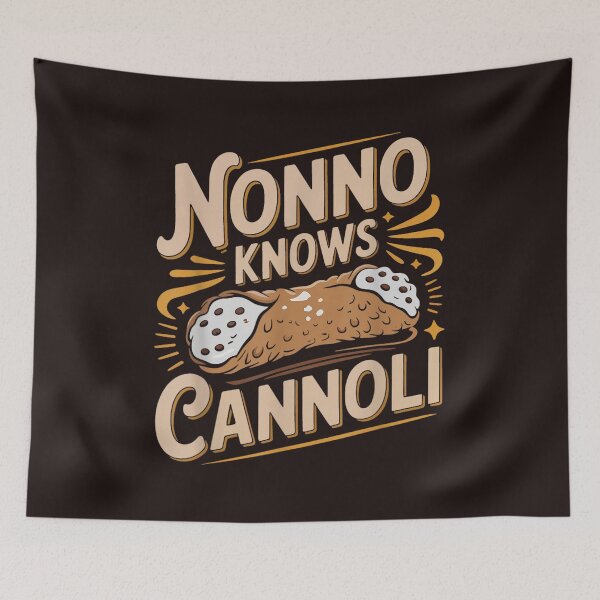 Item preview, Nonno Knows Cannoli Funny Italian Grandpa Vintage Cannoli Lover Design designed and sold by mari-kayden.