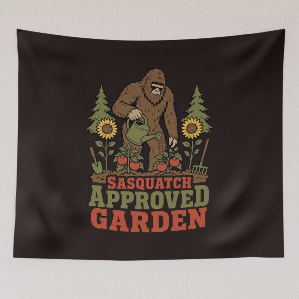 Item preview, Bigfoot Gardening Sasquatch Approved Garden Funny Tomato Grower Design designed and sold by mari-kayden.