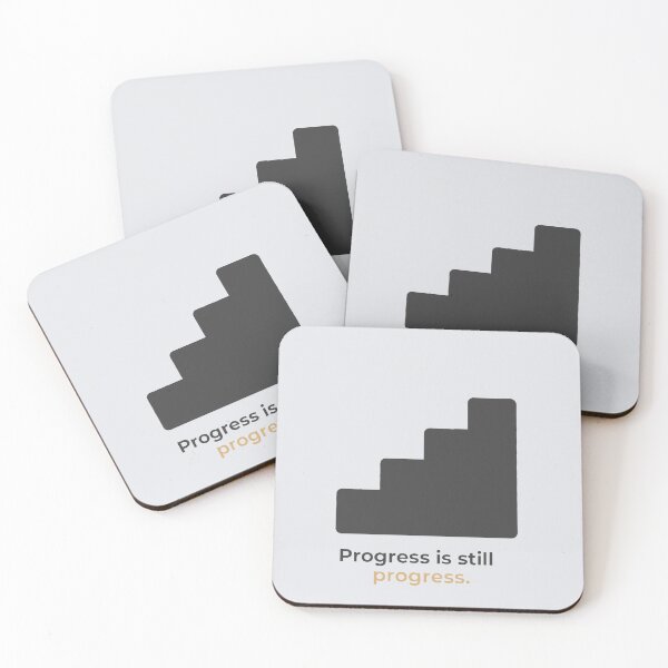 Item preview, Black Stairs Progress Is Still Progress designed and sold by VibeShift Studio.