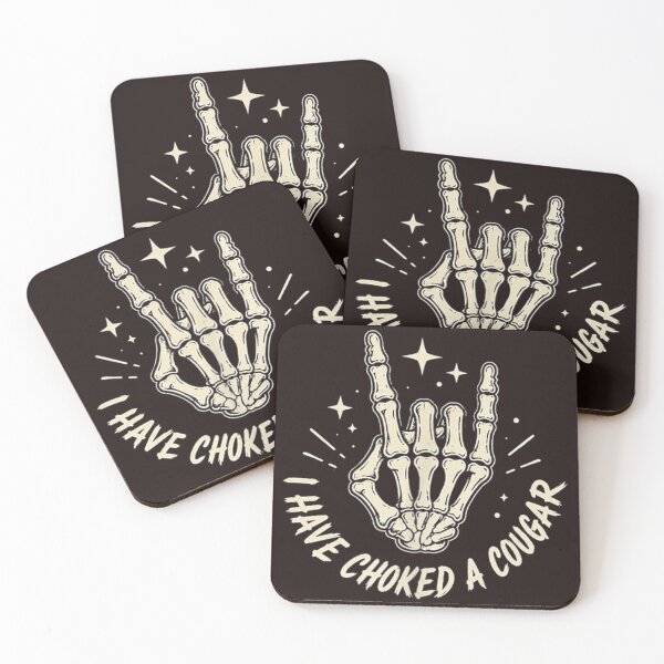 Item preview, Funny Have Choked A Cougar Skeleton Hand Adult Humor Vintage Design designed and sold by mari-kayden.