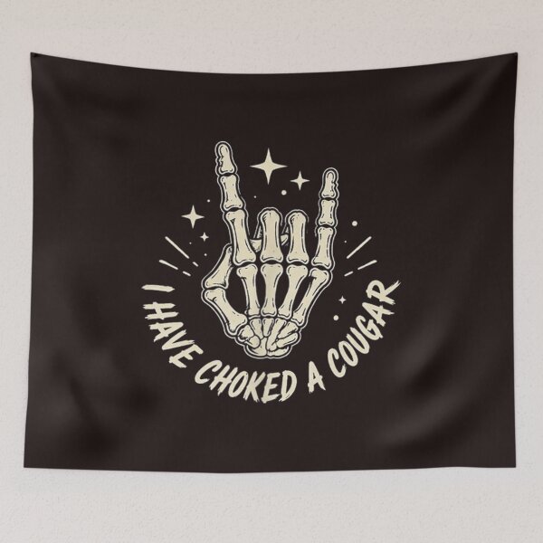 Item preview, Funny Have Choked A Cougar Skeleton Hand Adult Humor Vintage Design designed and sold by mari-kayden.