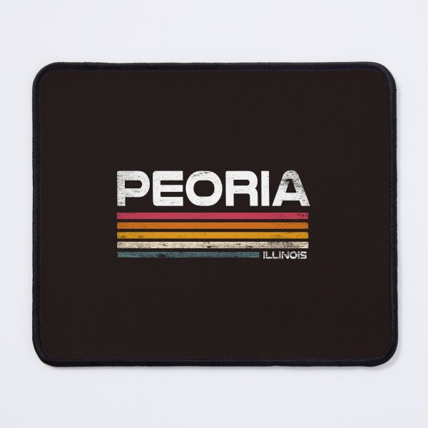 Item preview, Peoria Illinois Retro Vintage Stripes Hometown Travel Souvenir Design designed and sold by mari-kayden.