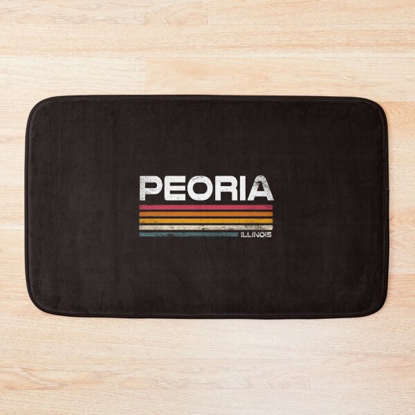 Item preview, Peoria Illinois Retro Vintage Stripes Hometown Travel Souvenir Design designed and sold by mari-kayden.