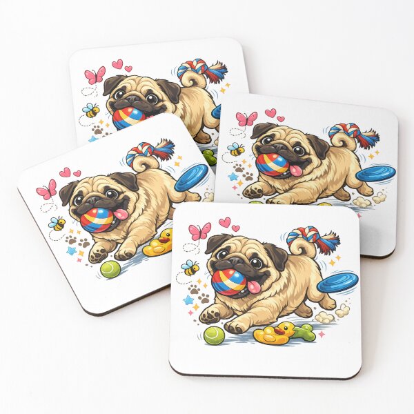Item preview, Sometimes all it takes is a playful pug to bring a smile to your heart – feel-good design designed and sold by CoolContent Factory.