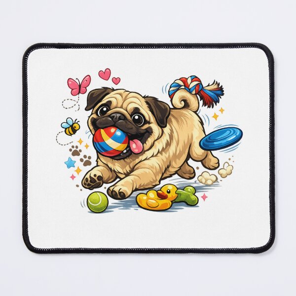 Item preview, Sometimes all it takes is a playful pug to bring a smile to your heart – feel-good design designed and sold by CoolContent Factory.