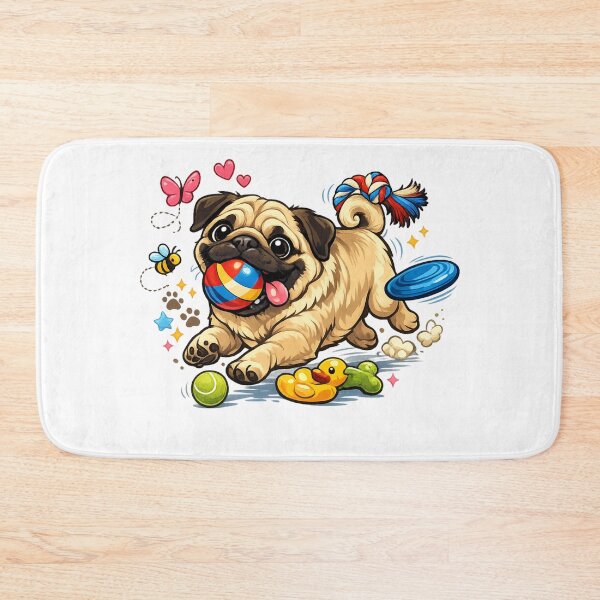 Item preview, Sometimes all it takes is a playful pug to bring a smile to your heart – feel-good design designed and sold by CoolContent Factory.