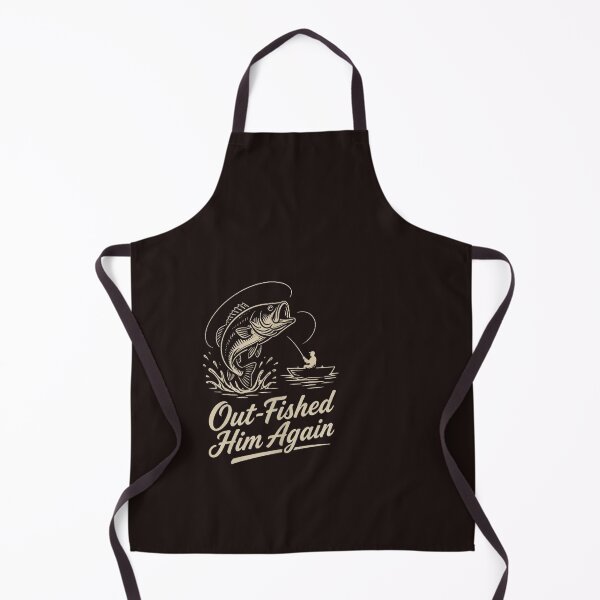 Item preview, Out Fished Him Again Funny Bass Fishing Angler Vintage Lake Design designed and sold by mari-kayden.