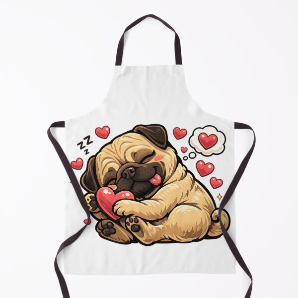 Item preview, Heartfelt Pug – sweet, cuddly dog love! The feel-good design for all year round. designed and sold by CoolContent Factory.