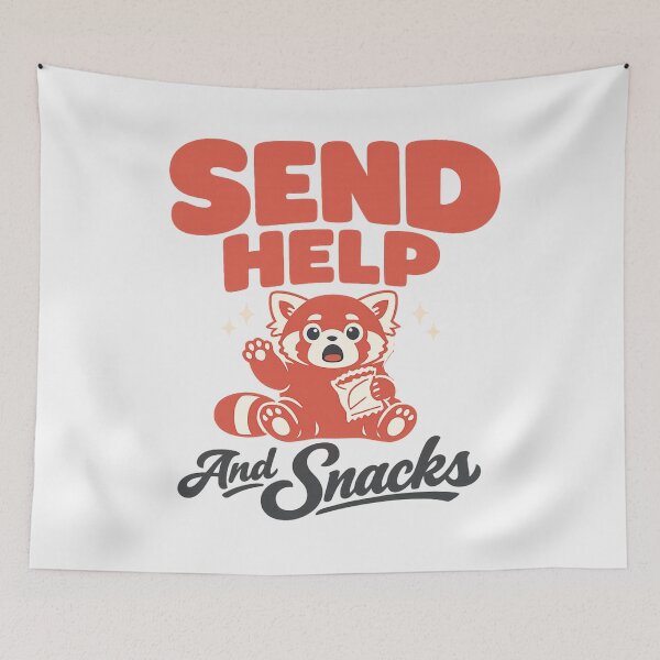 Item preview, Send Help And Snacks, Burnout Humor For The Overstimulated designed and sold by PhylonBoxx.