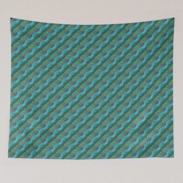 Item preview, Colorful Textured Sandbox in Aqua and Green designed and sold by Artistestella.