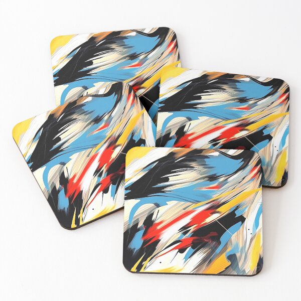 Item preview, Modern Abstract Blue, Yellow, And Black Contemporary Abstract  designed and sold by DEC02.