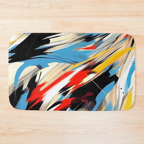 Item preview, Modern Abstract Blue, Yellow, And Black Contemporary Abstract  designed and sold by DEC02.