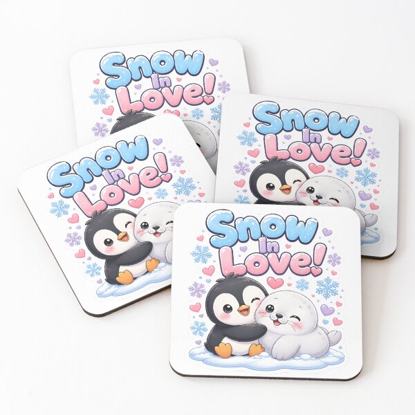 Item preview, Snow In Love Cute Penguin Seal designed and sold by Mkwowshop.