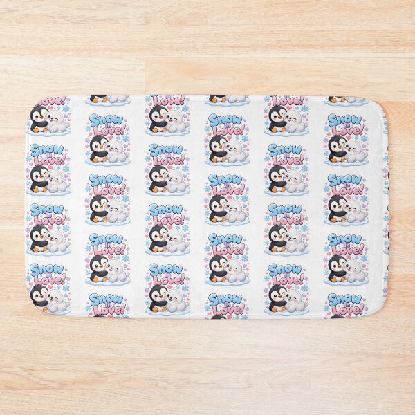 Item preview, Snow In Love Cute Penguin Seal designed and sold by Mkwowshop.