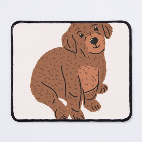Item preview, Stay At Home Dog Mom - Cute Brown Curly Doodle Puppy designed and sold by GenZFashion000.