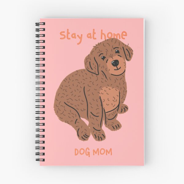 Item preview, Stay At Home Dog Mom - Cute Brown Curly Doodle Puppy designed and sold by GenZFashion000.