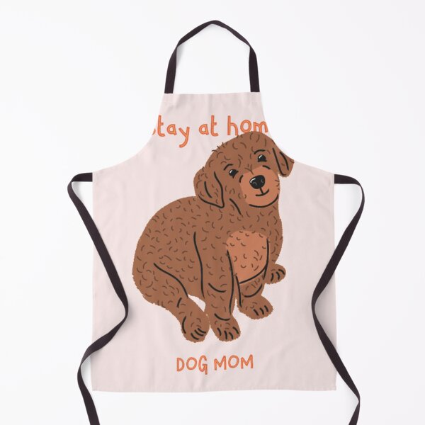Item preview, Stay At Home Dog Mom - Cute Brown Curly Doodle Puppy designed and sold by GenZFashion000.