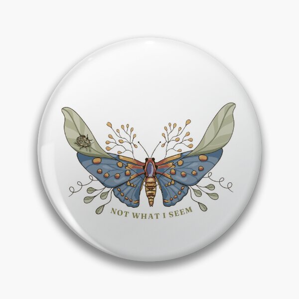 Item preview, Not What I Seem - Camouflaged Moth Botanical Illustration designed and sold by Zymetryart.