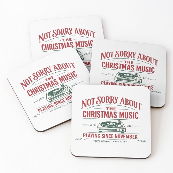 Item preview, Not Sorry About The Christmas Music, Vintage Holiday Gift designed and sold by PhylonBoxx.