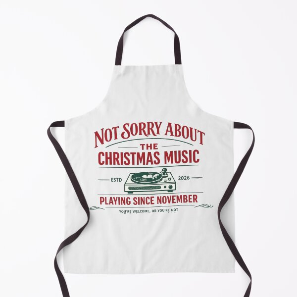 Item preview, Not Sorry About The Christmas Music, Vintage Holiday Gift designed and sold by PhylonBoxx.