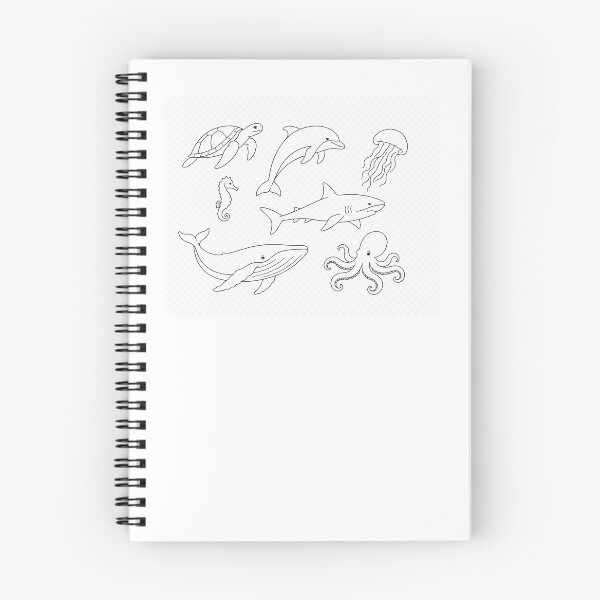 Item preview, Ocean Animals Line Art Collection | OneLine Studio designed and sold by OneLine Studio.