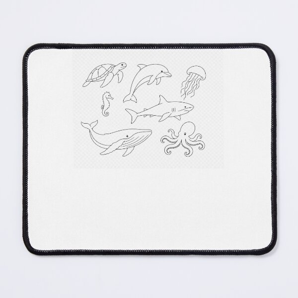 Item preview, Ocean Animals Line Art Collection | OneLine Studio designed and sold by OneLine Studio.