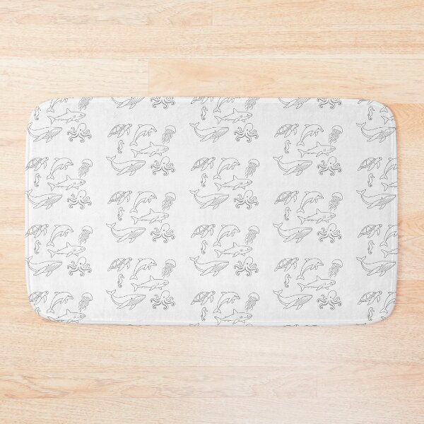 Item preview, Ocean Animals Line Art Collection | OneLine Studio designed and sold by OneLine Studio.