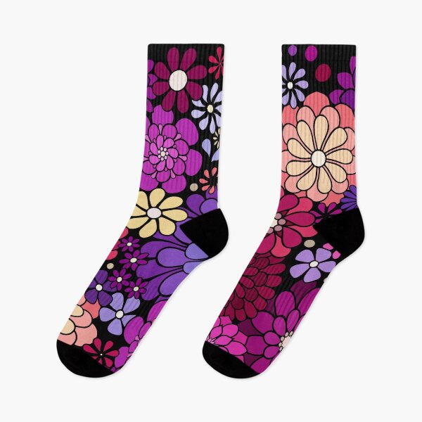Item preview, 70s Groovy Hippie Colorful Botanical Pattern designed and sold by Alondra.