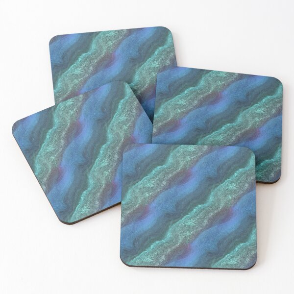 Item preview, Colorful Textured Sandbox in Aqua and Blue designed and sold by Artistestella.