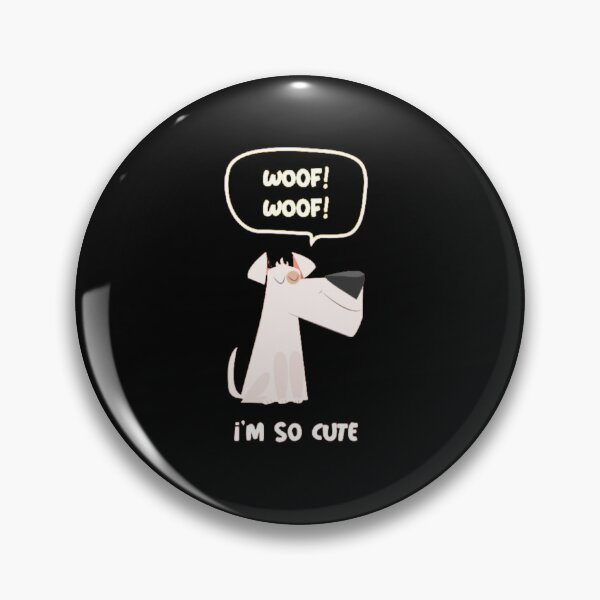 Item preview, Woof Woof I'm So Cute - White Dog Speech Bubble Cartoon designed and sold by GenZFashion000.