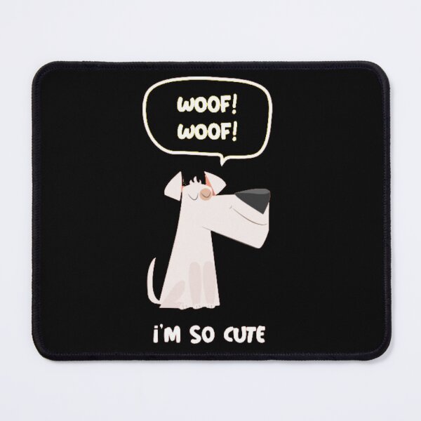 Item preview, Woof Woof I'm So Cute - White Dog Speech Bubble Cartoon designed and sold by GenZFashion000.
